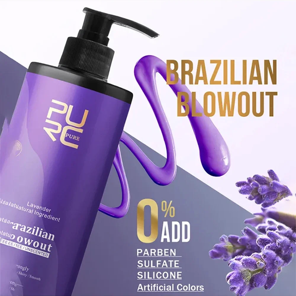 0%/5%/8%/12% Keratin Hair Straightening Treatment For Curly Frizzy Hair Smoothing Care Brazilian Keratin Salon Products 1000ml - Image 5