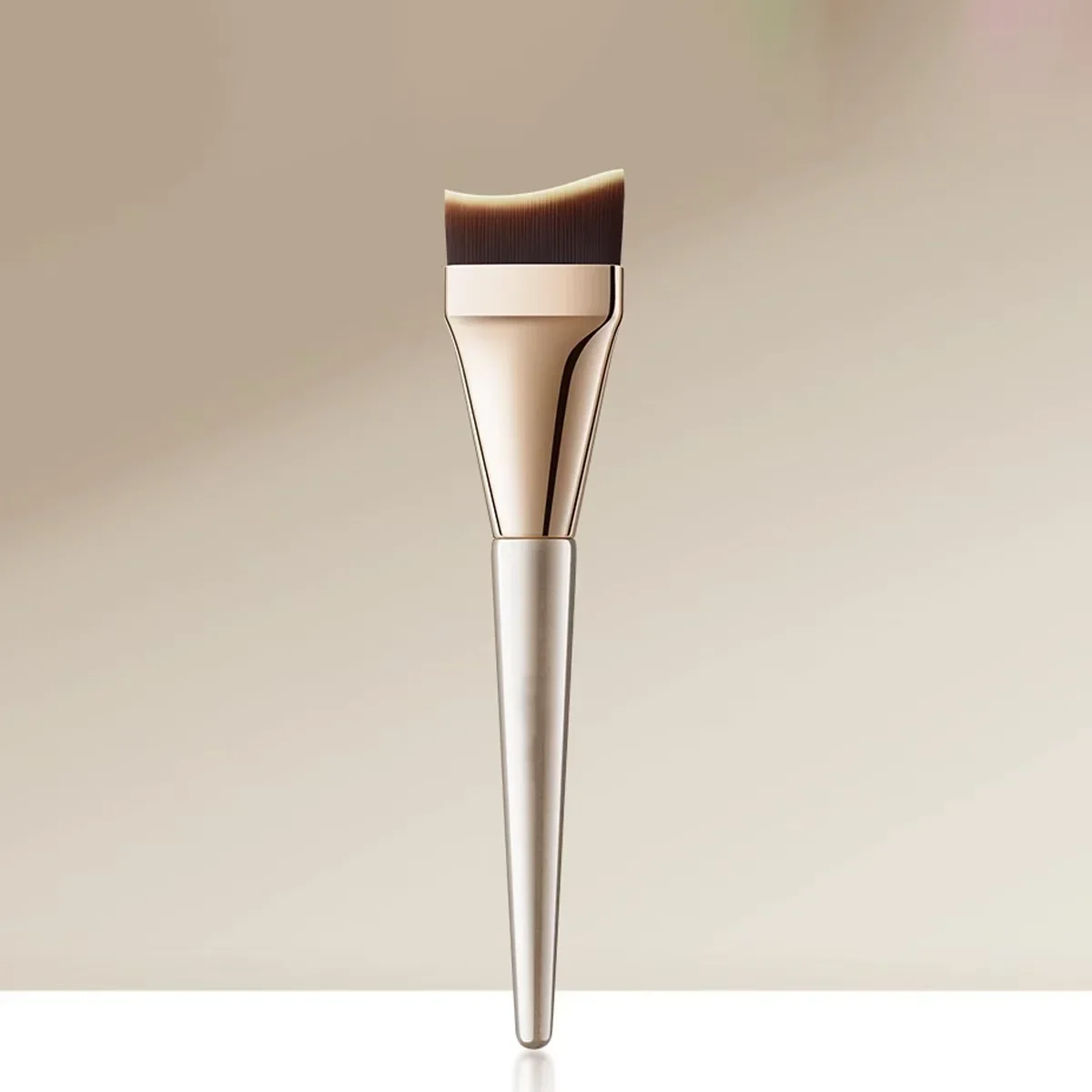 Arc-Fit Foundation Brush - Ergonomic Contour for Streak-Free Blending, Vegan Micro-Flex Bristles (Travel & Salon Use) - Image 5