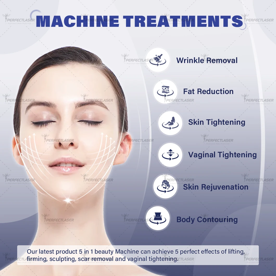 Perfectlaser 5 IN 1 12D Face Lifting Machine Vmax Anti-Aging Liposonix Body Slimming Vaginal Tightening Facial Skin Rejuvenation - Image 2