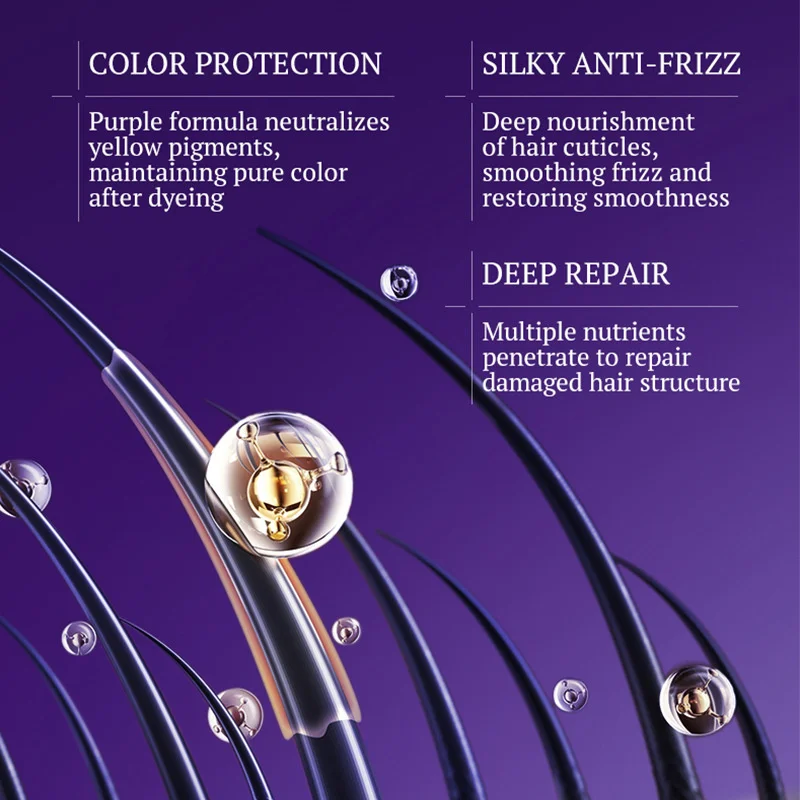 Magical Keratin Hair Mask 5 Seconds Repair Damaged Frizzy Hair Soft Smooth Shiny Nutrition Deep Moisturize Nourishing Hair Care - Image 5