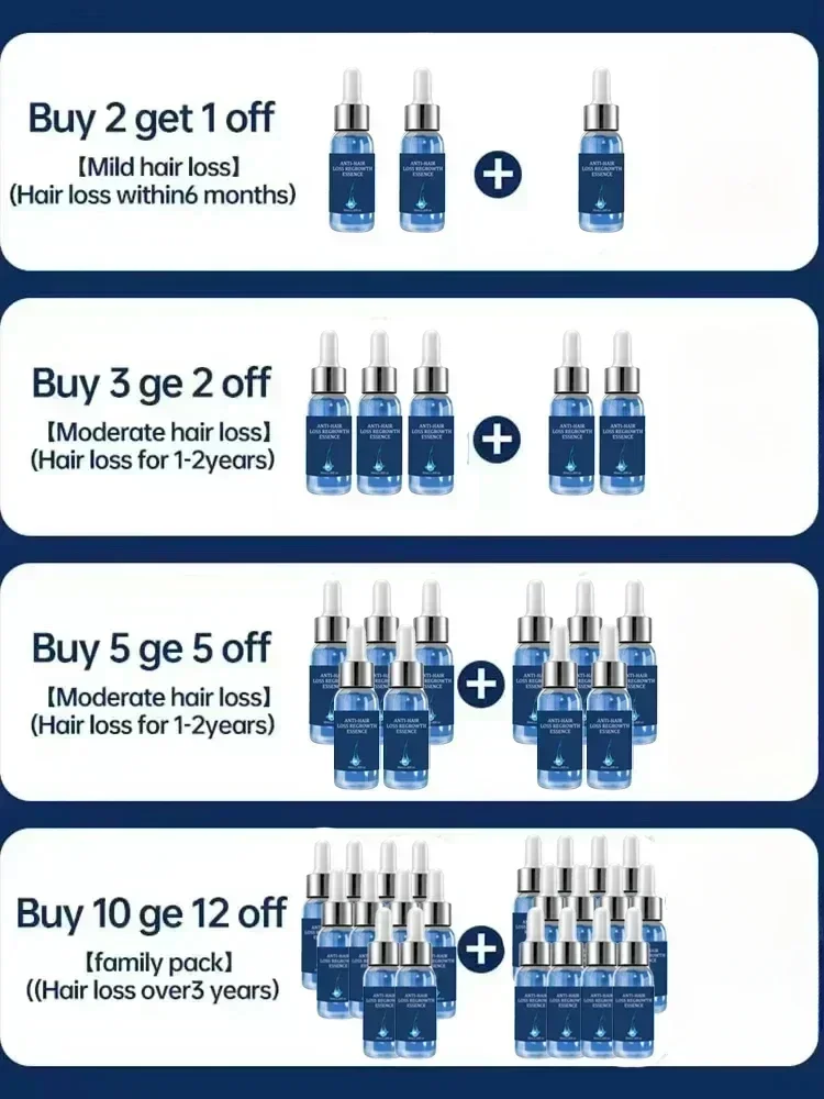 Hair Growth Oil Loss Treatment Smoothing Repair Damaged Hair Growth Products for Men Women Hair Care - Image 2