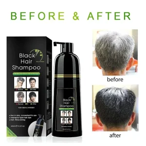 400ml Black Hair Dye Cream Plant-based Dyeing Care Set Gray Hair Coloring Comb for Men and Women, natural Hair Dye Paste