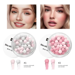Pearl Ball Setting Powder Ball Effectively Long Lasting Controls Oil Creates A Soft Matte Finish Shape Shiny Modify Skin Makeup