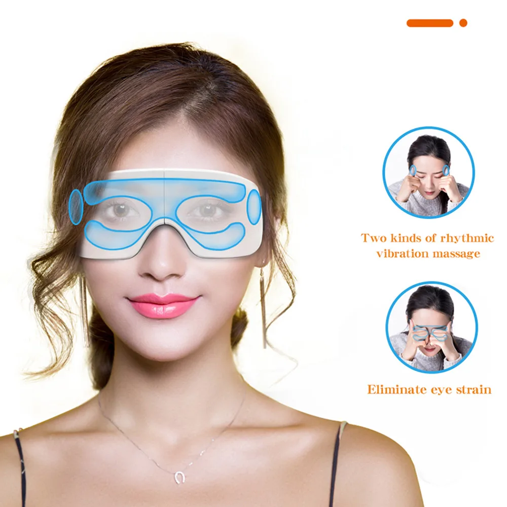 Smart Electric Eye Massager Air Pressure Hot Compress Massage Glasses Foldable Bluetooth Music Eyes Massage USB Rechargeable - Image 5