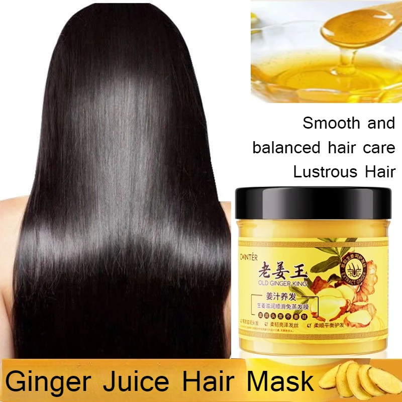 Ginger King Shampoo 500ml Soft and Balanced Smooth Hair Mask Hydrating Moisturizing Wash Kit - Image 3