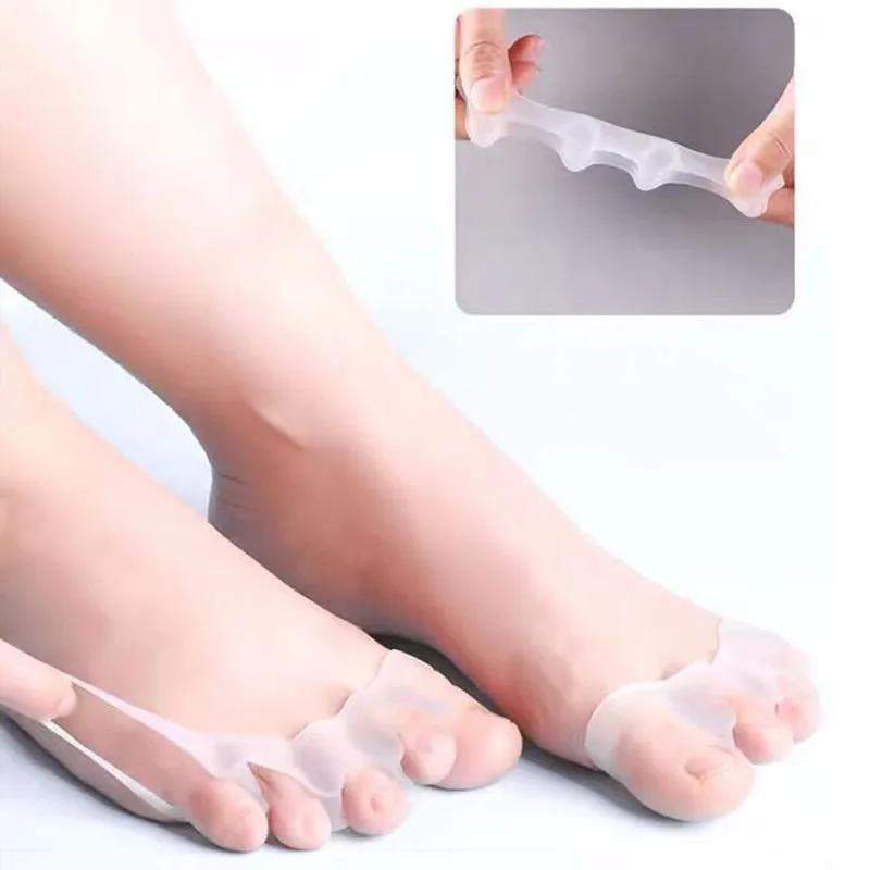 2Pc Silicone Toe Separator Fingers Feet Toe Spreader Hallux Valgus Bunion Corrector Toe Straightener Corrector Finger Separators - Image 4