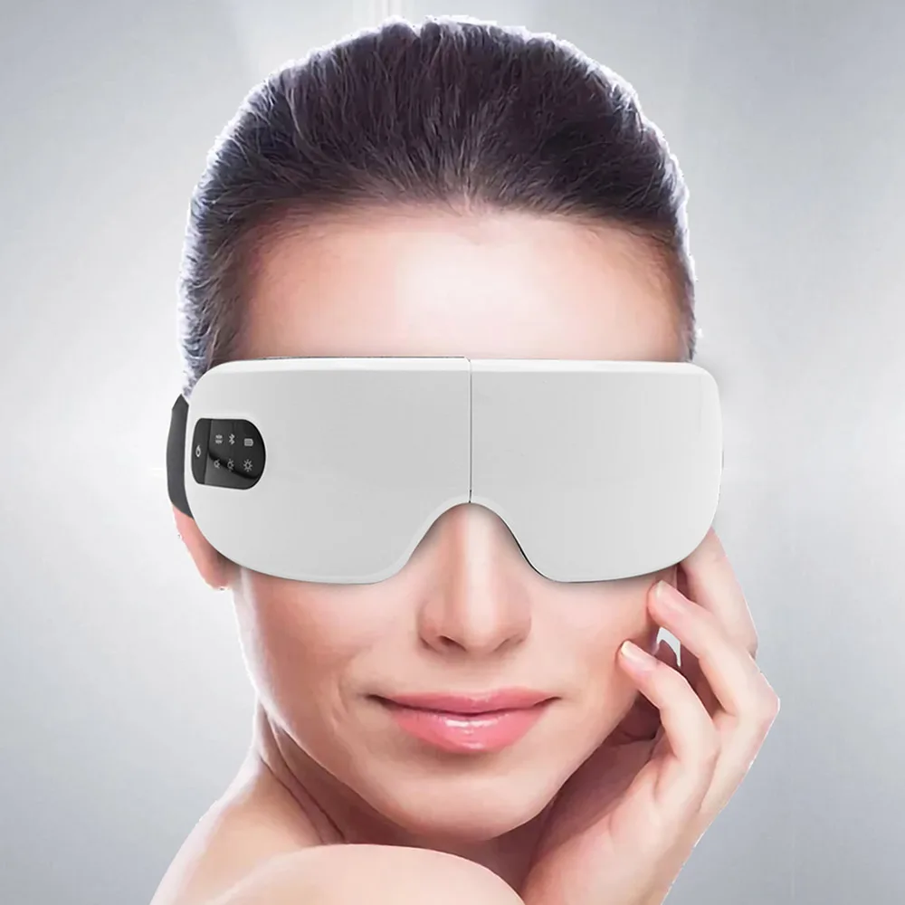 Smart Electric Eye Massager Air Pressure Hot Compress Massage Glasses Foldable Bluetooth Music Eyes Massage USB Rechargeable - Image 2