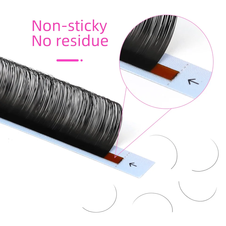 RUJADE 5 Case Wholesale Premium Silk Vegan Friendly Individual Lashes Soft Fluffy Matte Black Cilia 03 05 07 Russian Volume Lash - Image 2