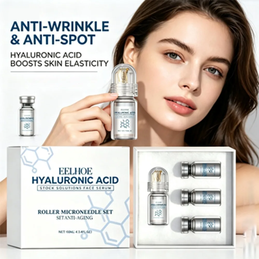 Microneedle Serum Collagen Anti-Wrinkle Essence Set Firming Pore Moisturizing Skin Skin Care Easy Absorbed ≤0.25mm