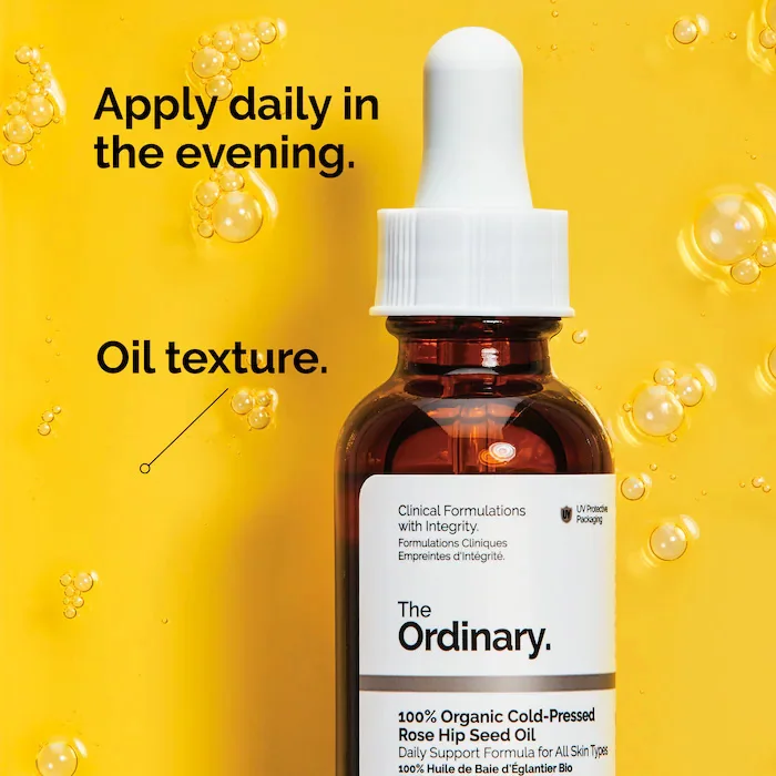 100% Organic Cold-Pressed Rose Hip Seed Oil 30ml Serum Facial with Soothing Properties Designed Hydrate Skin Visibly Smooth - Image 2