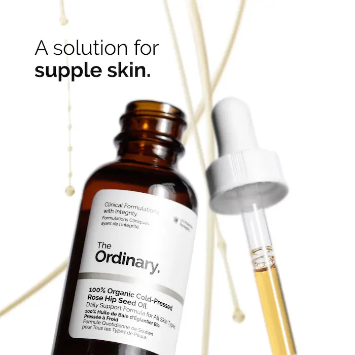 100% Organic Cold-Pressed Rose Hip Seed Oil 30ml Serum Facial with Soothing Properties Designed Hydrate Skin Visibly Smooth - Image 3