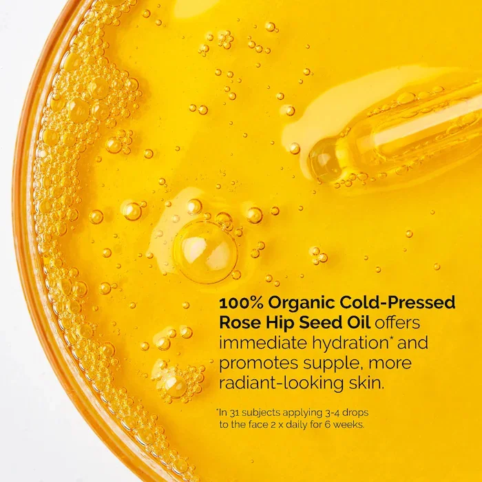 100% Organic Cold-Pressed Rose Hip Seed Oil 30ml Serum Facial with Soothing Properties Designed Hydrate Skin Visibly Smooth - Image 4