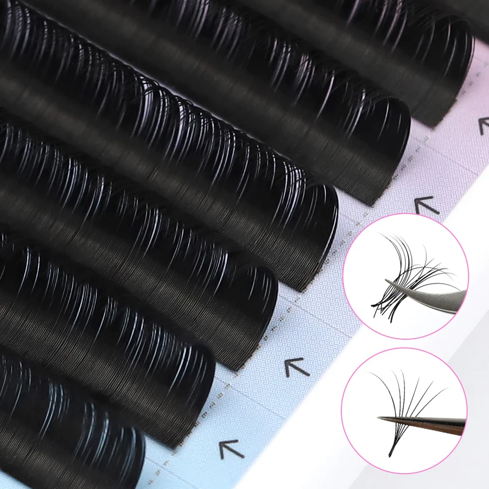 RUJADE 5 Case Wholesale Premium Silk Vegan Friendly Individual Lashes Soft Fluffy Matte Black Cilia 03 05 07 Russian Volume Lash - Image 3