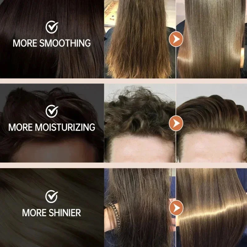 Magical Keratin Hair Mask 5 Seconds Repair Damaged Frizzy Hair Soft Smooth Shiny Nutrition Deep Moisturize Nourishing Hair Care - Image 3
