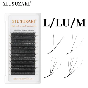 XIUSUZAKI L/LU/M Curl YY 3D 4D 5D W Shape Eyelash Extension Hand Woven Soft Light Natural Lashes Premade Volume Fan Eyelashes